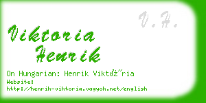 viktoria henrik business card